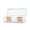 2 partition, variant on Milaget Trading Card Storage Box Card Deck Box Clear Hobbies Collection Practical Protection Sturdy Desktop Storage Case Organization without partition