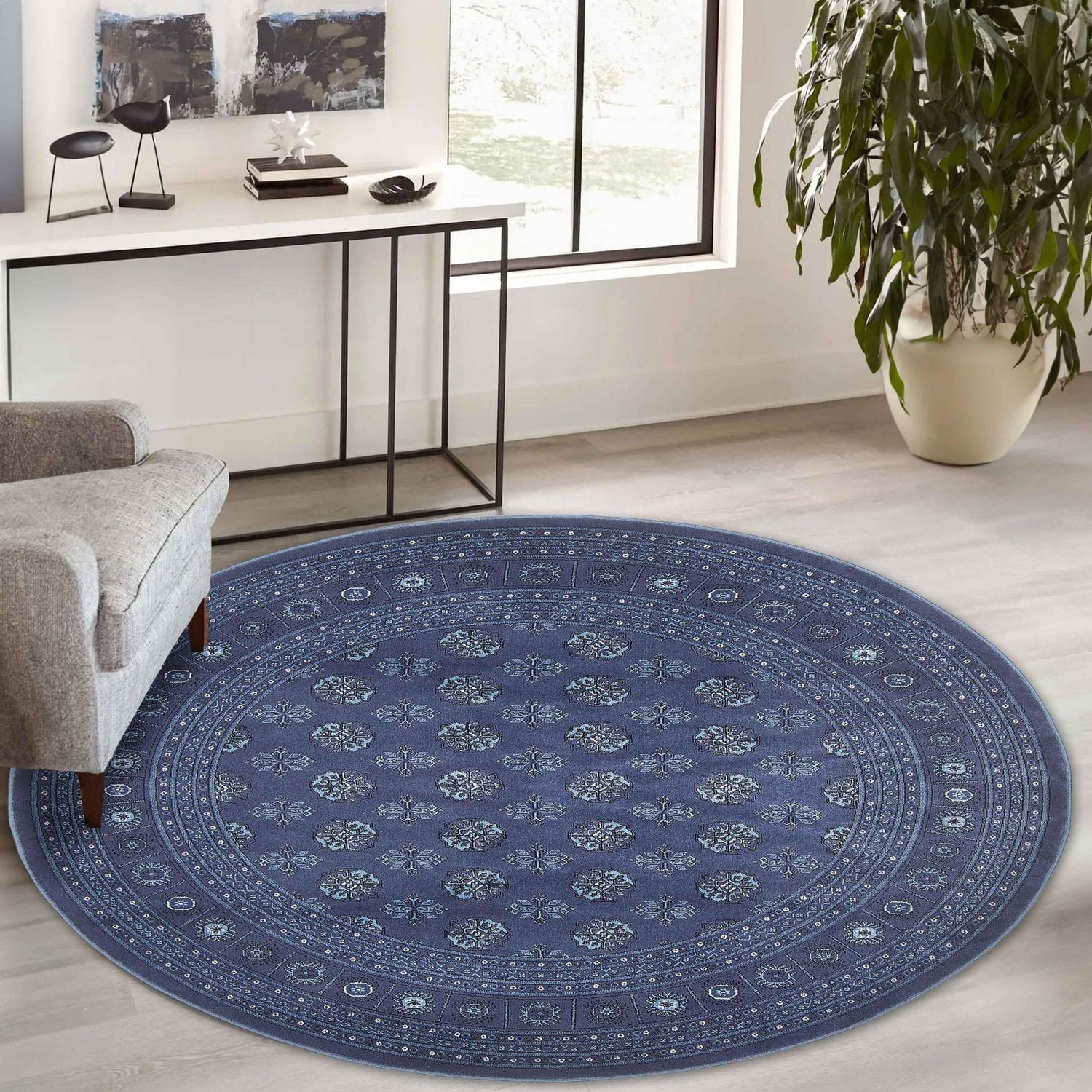 ECARPET Bokhara Oriental Area Rug for Living Room