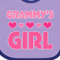 thumbnail image 4 of Inktastic Grammy's Girl Granddaughter Girls Baby Bib, 4 of 4