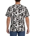 thumbnail image 2 of Naloa Lilies Flowers Men's T-Shirt Sport T-shirt Men's Basic Tee Casual Men's Shirt, Round Neck, Short Sleeves - Medium, 2 of 5