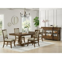 Picket House Furnishings Stark Dining Table with with 18" Leaf in Cherry