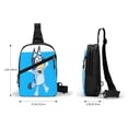 thumbnail image 4 of Lsque Bluey Pattern Chest Package – Foldable Waterproof Chest Bag with Adjustable Shoulder Strap, Double Zipper Compartments & D-Buckle Design, 4 of 7