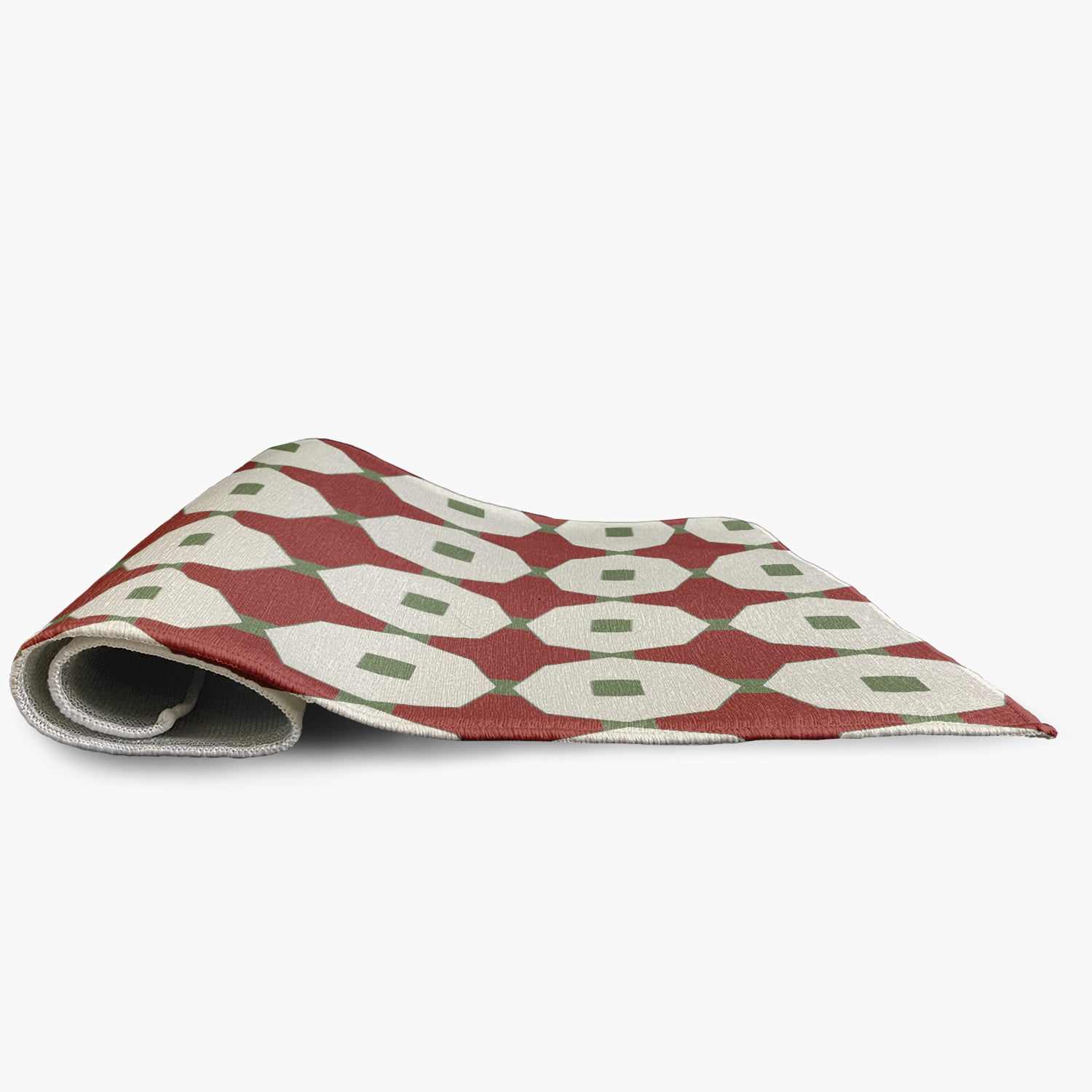 Simply Daisy 5' x 7' Ligonberry Red Button Up Spring Chenille Indoor/Outdoor Rug