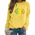 thumbnail image 2 of Yteetum Crewneck Sweatshirts for Women Oversize Hopes Loved Floral Graphic Print Shirt Pullover Hoodless Sweatshirt Top Womens Round Neck Loose Raglan Sleeve Long Sleeve Sweatshirt Fall Clothes, 2 of 5