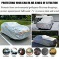 thumbnail image 6 of Eluto Silver, Polyester, Universal Fit, Sedan/SUV Cover, 177" x 69" x 59", 6 of 9