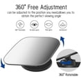 thumbnail image 4 of XINQIHANG 2 pcs Blind Spot Mirrors, 2" Diamond Ultra-thin Frameless HD Glass Convex Side Rear View Mirror with Wide Angle Adjustable Stick for Cars SUV and Trucks, Pack of 2, 4 of 7