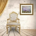thumbnail image 3 of Zareckaya, Tatiana 32x25 Gold Ornate Wood Framed with Double Matting Museum Art Print Titled - Lavendel Iris, 3 of 4