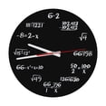 thumbnail image 1 of Horloge Murale Mathématique Horloge Équations Mathématiques 12 Pouces Horloge Murale Acrylique Silencieuse Mathématique Design Moderne Horloge Murale Décorative pour Cuisine, Salon, Chambre, Salle De, 1 of 12