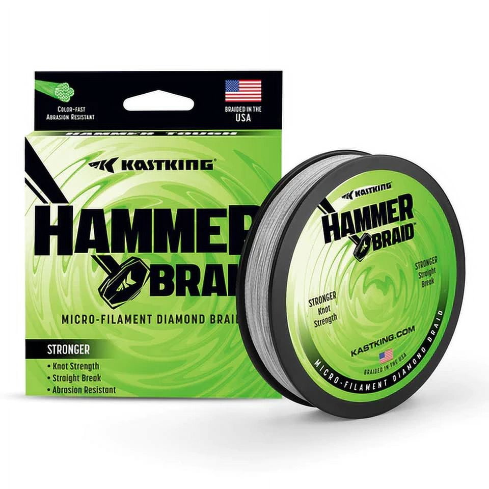 KastKing Hammer Braid, Green Camo, 30 LB X 150 Yards
