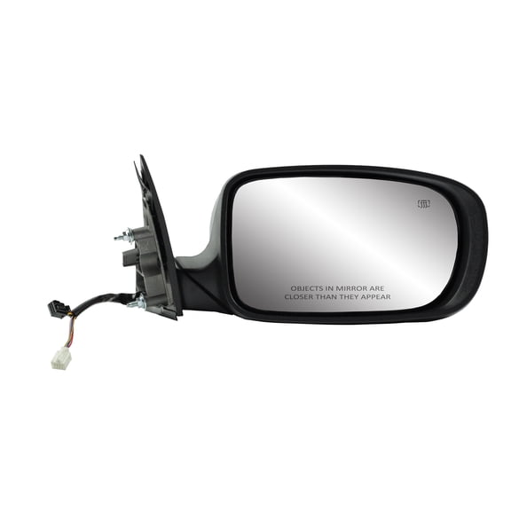 60633C - Fit System Passenger Side Mirror for 11-14 Dodge Charger, code GT7/XR, textured black w/ PTM cover, w/ memory, foldaway, Heated Power