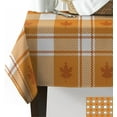 thumbnail image 3 of Fall Tablecloth Rectangle/Oval Thanksgiving Maple Leaf Orange Buffalo Plaid Table Cloth Outdoor Waterproof Fall Tablecloths for Party Picnic Indoor Table Cover for Dining/Kitchen 60x102inch, 3 of 6