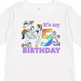 thumbnail image 4 of Inktastic It's My 5th Birthday Unicorn Boys or Girls Long Sleeve Toddler T-Shirt, 4 of 5