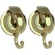 thumbnail image 1 of Juego de 2 ganchos de baño con ventosa YONGSHENG dorados resistentes reutilizables, 1 of 5