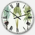 thumbnail image 1 of DesignArt Horloge Murale Grande Palmiers Verts Botaniques Mixtes, 1 of 2