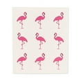 thumbnail image 3 of Abbott Collection 84-ASD-AB-09 S/2 Flamingo Dish Cloth-6.5x8 L, 6.5" x 8", White/Pink, 3 of 4