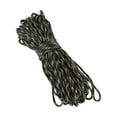 thumbnail image 1 of Cuerda de tienda, cuerdas de guylines para camping al aire libre, cuerda paracord de 7 núcleos de 4 mm de 31 m, cuerda de seguridad para senderismo, mochilero, equipo de supervivencia, verde camuflaje, 1 of 6