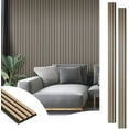 thumbnail image 4 of Wood Slat Wall Panel for Interior Décor  Wood Fluted Acoustic Wall Paneling for Living Room Bedroom Home Office   Walnut, 4 of 4