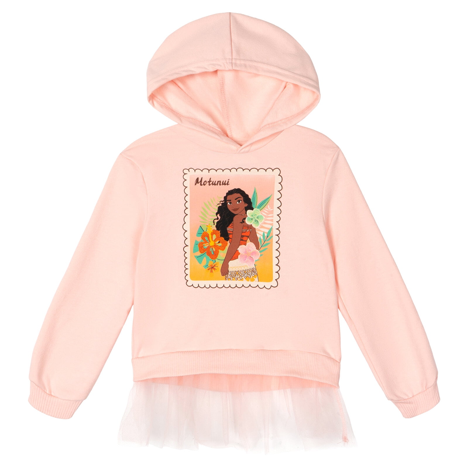 Disney Moana Fleece Pullover Peplum Hoodie and Flare Leggings Outfit Set Infant to Big Kid