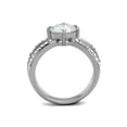 thumbnail image 3 of 2.56 Ct Round Cut Cz Stainless Steel Split Band Engagement Ring Womens Size 9, 3 of 5