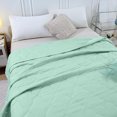thumbnail image 5 of Under $1 GFHFHITJ Lightweigt Cooling Quilt,Summer Breathable Cooling Blanket for Hot Sleepers,Summer Throw Blanket for Bed, Couch and Sofa, Sage Green（79×59",Green）, 5 of 7