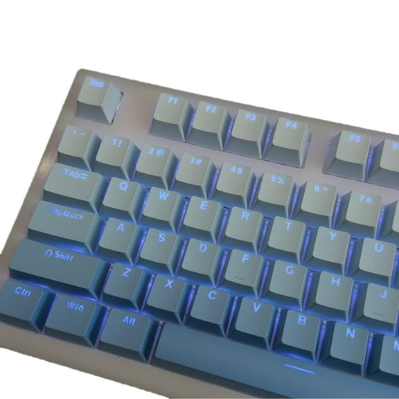 130PCS Mechanical Keyboard Keycaps, OEM Height Translucent Color For Gaming Mechanical Keyboards