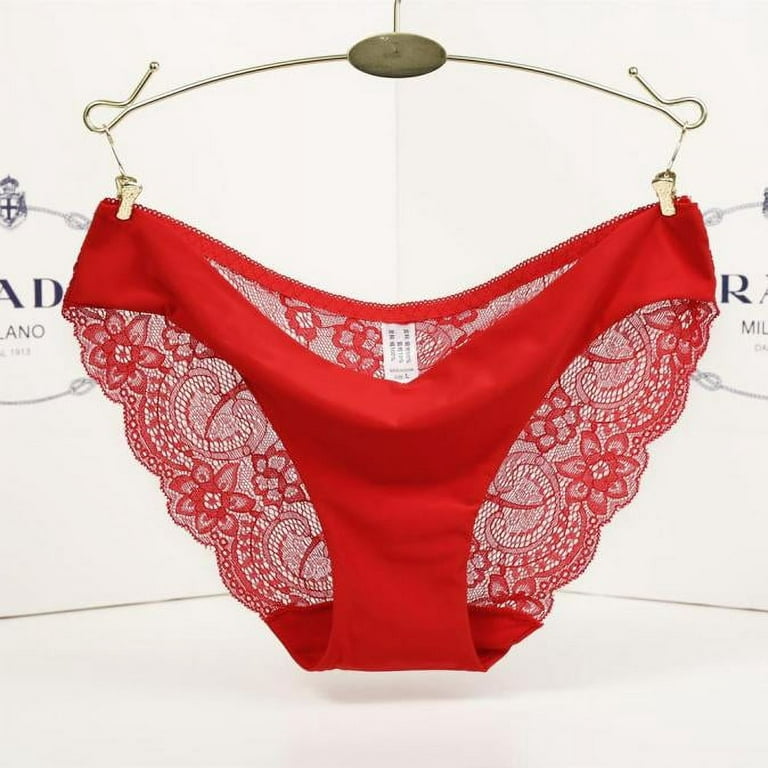 Women lace panties seamless cotton panty hollow briefs underwear
