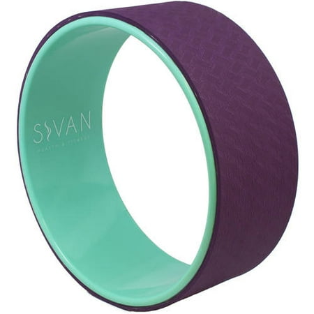 Yoga Wheel Extra-Strength Prop with Premium Mat Material, Comfort and Safety in Backbends and Poses, 12.6