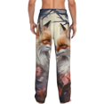 thumbnail image 3 of Picia Romantic Flower Fox Mens Soft Woven Cotton Elastic Waistband Sleep Pajama Pant Lounge Sleep Pant With Pockets And Drawstring-X-Large, 3 of 9
