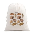 thumbnail image 3 of Reusable Cotton Bread Bag for Homemade Sourdough, 40X30Cm Linen Bpa-Free Proofing Bag, Keeps Bread Fresh in Fridge Or Freezer for Storage (Style F), 3 of 10