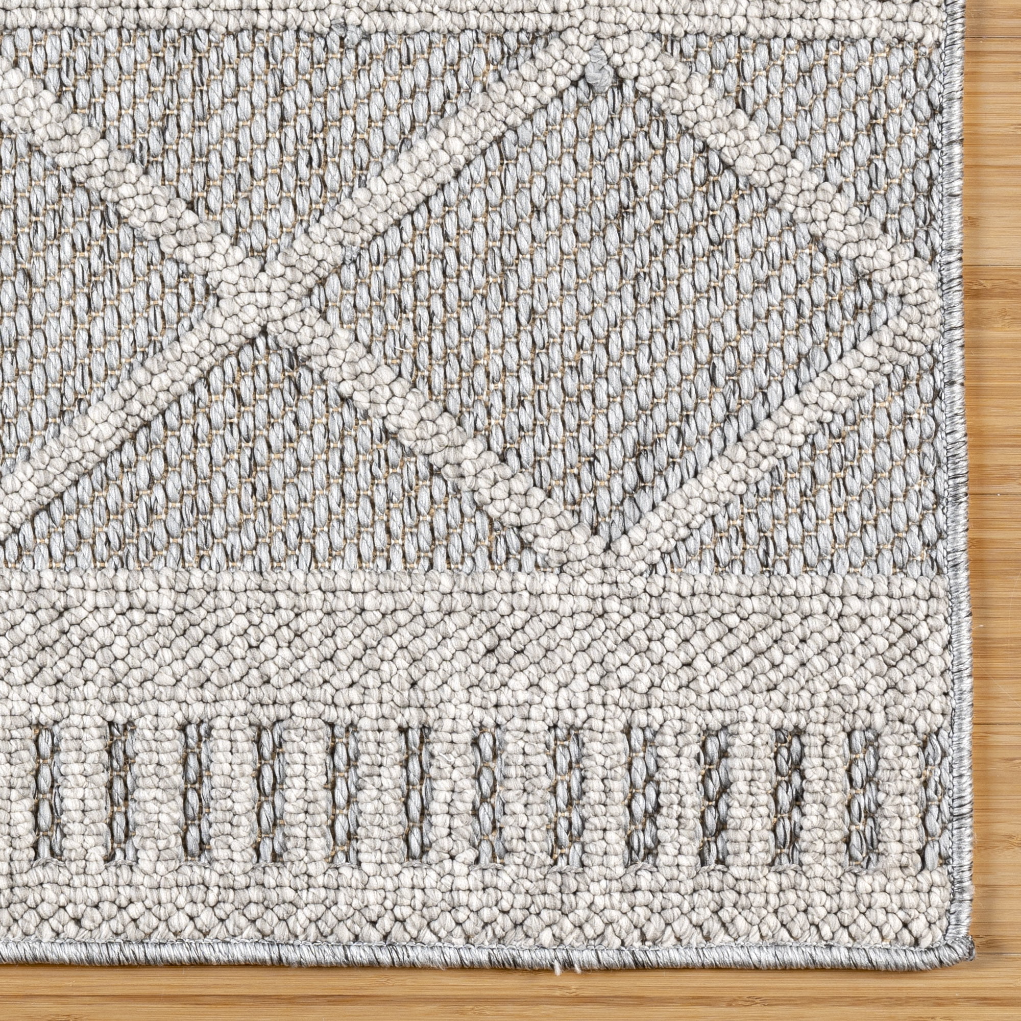 Gertmenian Malini Brindi Bohemian Ikat Gray Area Rug, 8x10