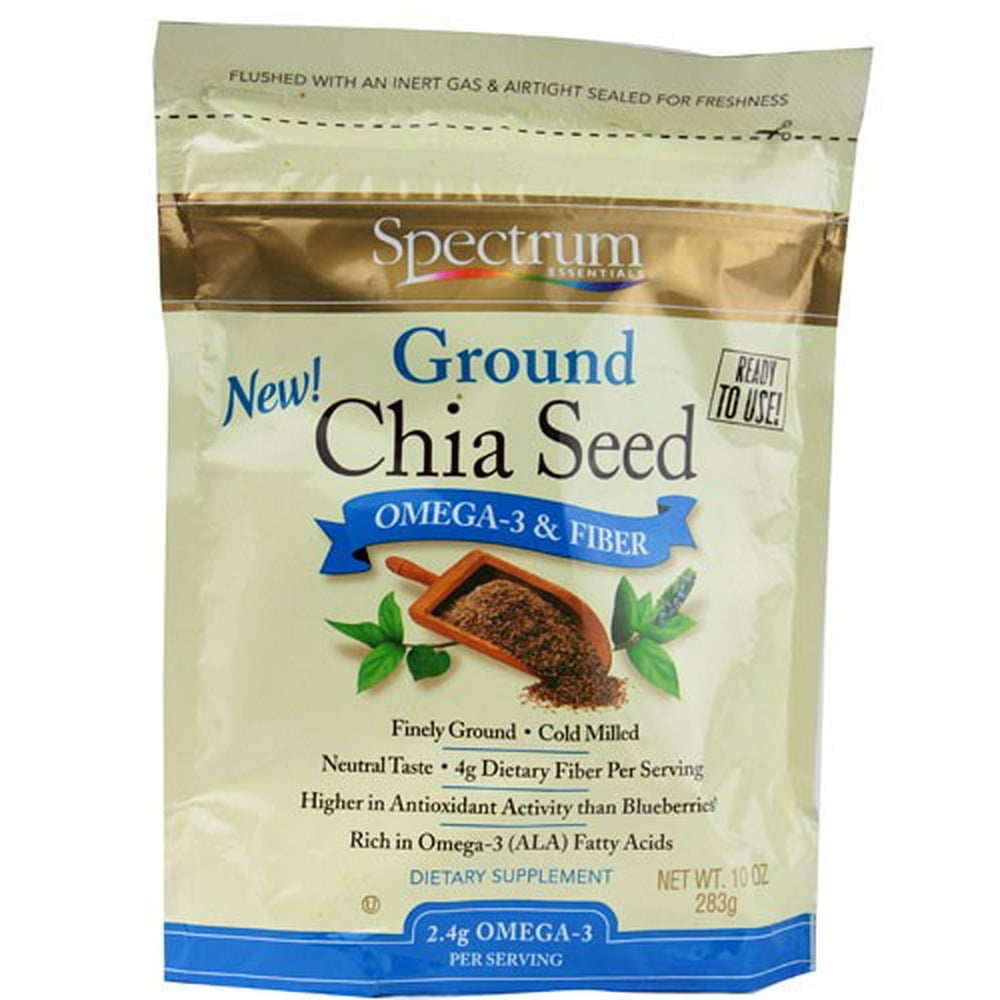 Spectrum Essentials Organic Ground Chia Seed, 10 oz