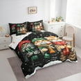 thumbnail image 3 of jejeloiu Cute Cat 7-Piece Twin Bedding Sets,Merry Xmas Bedding Comforter Set,Lovely Pet Kitten Sheet Sets For Girls Boys,Breathable Bedroom Decor Reversible, 3 of 8