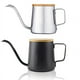 thumbnail image 2 of Cafetera de mano de acero inoxidable con orejas colgantes de teflón Cafetera de mano con tapa de bambú Boca larga Boca fina Cafetera con filtro antigoteo, 2 of 5