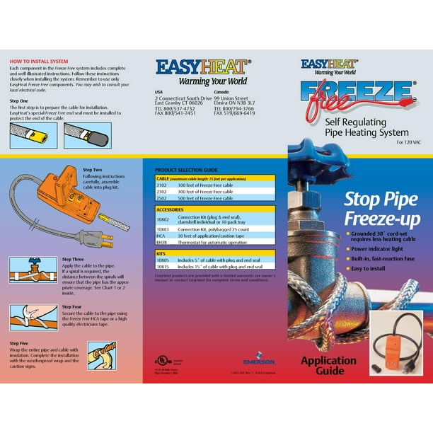 Easy Heat 500 ft. Freeze Free Heating Cable Easy Heat 500 ft. Freeze Free Heating Cable