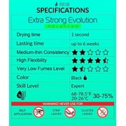 Extra Strong Evolution Advanced Eyelash Extension Glue - Stacy Lash (0.17 fl.oz/ 5ml)/ 1 Sec Drying Time/ 6 Weeks Retention/Very Low Fumes/Professional Use Only Black Adhesive