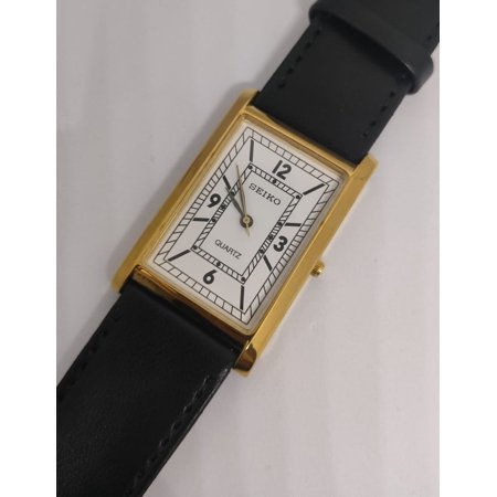 SEIKO SLIM TANK RECTANGULAR WHITE DIAL JAPAN MADE WRIST WATCH
