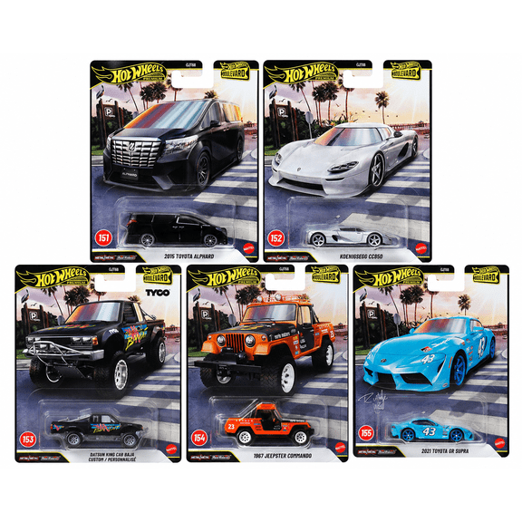 Hot Wheels 2026 Premium Boulevard #151-155 GJT68-958H Complete Set of 5