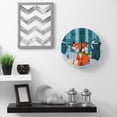 thumbnail image 5 of SKYSONIC Silent Wooden Round Wall Clock Fox Tree Winter Snow Non Ticking Battery Operated Clocks for Home Office Living Room Bedroom, 5 of 6