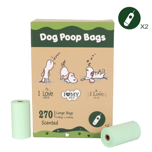 El animal doméstico suministra el bolso perfumado biodegradable del impulso del perro del abono del PLA del bolso de basura del animal doméstico