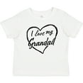 thumbnail image 3 of Inktastic I Love My Grandad in Black Chalk Heart Boys or Girls Baby T-Shirt, 3 of 5