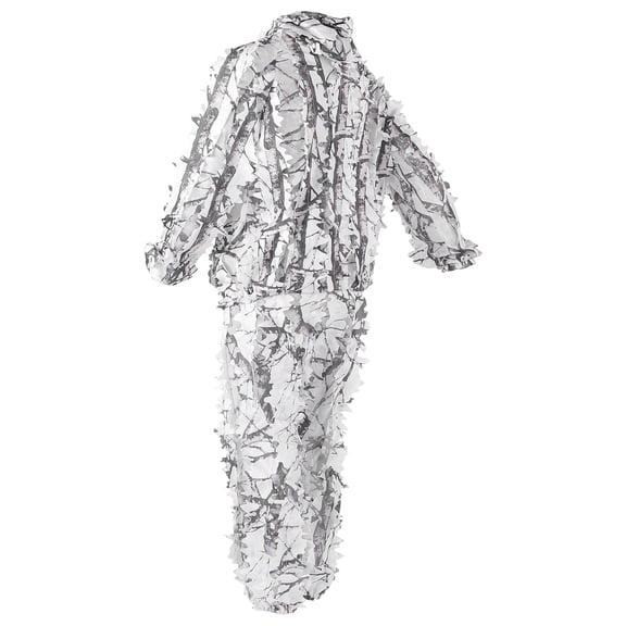 ANGGREK Snow Wild Camouflage Ghillie Suit 3D Leaf Jackets Pants Set Clothes For Hunting