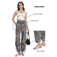 thumbnail image 3 of MINTREUS Womens Baggy Wide Leg Harem Pants Casual Elastic Waisted Palazzo Pants with Pockets, 3 of 7