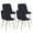 Black, variant on Alexent 4PCS Modern Dining Chair, Velvet Upholstered Dining Chair with Heavy Duty Metal Feet for Dining Room, Living Room, Bedroom, Black