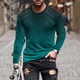 thumbnail image 1 of Blusas y camisas de manga larga con cuello redondo para hombre, blusa informal de manga larga con cuello redondo y estampado, blusa de poliéster para hombre, 1 of 4