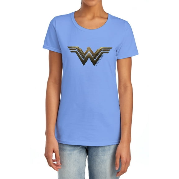 Wonder Woman Movie Wonder Woman Logo Women's T Shirt, Carolina Blue, Small