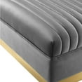 thumbnail image 6 of Modway Sanguine 3 Piece Performance Velvet Sectional Sofa Set in Gray, 6 of 8