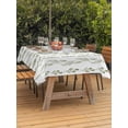 thumbnail image 3 of Outdoor Tablecloth with Umbrella Hole for Patio/Picnic/Party/Camping, Sage Green Botanical Waterproof Table Cloth Rectangle Table Cover Washable, Modern Farmhouse Tropical Leaves (60"x 84"), 3 of 8