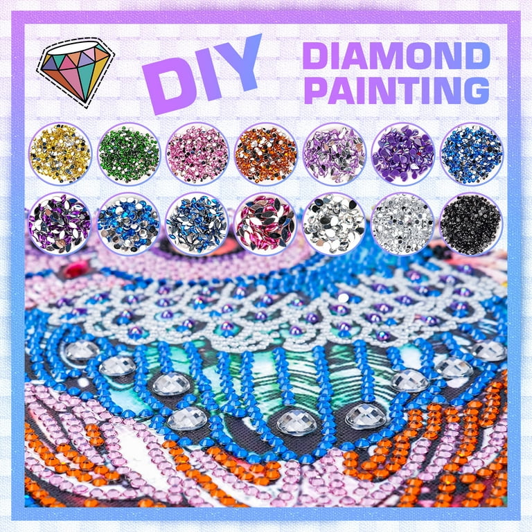 Sunnypig 5D Colorful Diamond Painting Kit for 6-15 Year Old Kids Diamond Art Toys Gifts for 6 7 8 9 10 Years Old Girls Boys Adults, Diamond Arts and