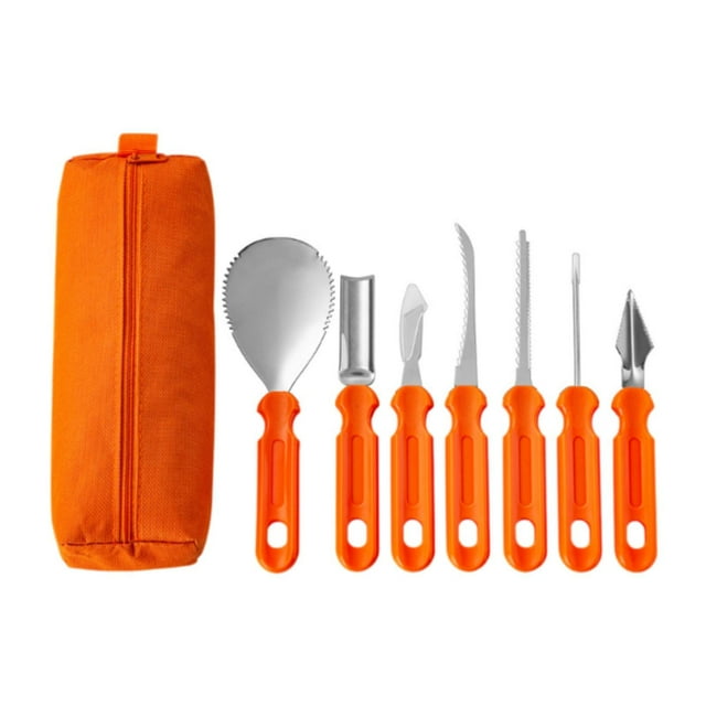 simhoa 8x Halloween Pumpkin Carving Tools Set Sculpting Set Kitchen Carving Tool Set for Pumpkin Lantern Making Decoration Gift Kids
