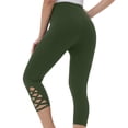 thumbnail image 6 of WQQZJJ Women's Yoga Fitness Pants Summer High Waist Solid Color Slim Leggings Comfortable Soft Cycling Running Capri Pants, 6 of 8